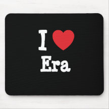 I love Era heart T-Shirt Mouse Pad