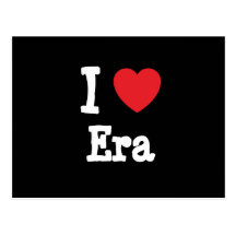 I love Era heart T-Shirt Postcard