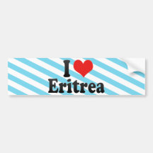 I Love Eritrea Bumper Sticker