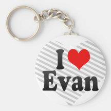 I love Evan Key Chains