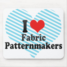 I Love Fabric Patternmakers Mouse Pad