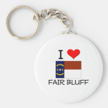 I Love Fair Bluff North Carolina Keychain
