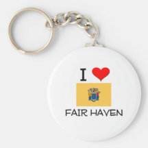 I Love Fair Haven New Jersey Keychain
