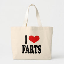 I Love Farts Canvas Bag