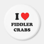 I Love Fiddler Crabs Refrigerator Magnet