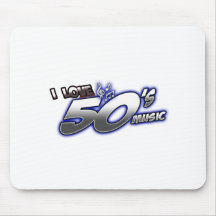 I Love Fifties MUSIC of the Fifties I heart 50s Mousepads