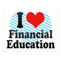 I Love Financial Education Postcards