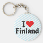 I Love Finland Keychain