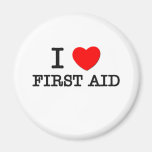 I Love First Aid Fridge Magnet
