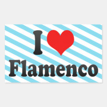 I love Flamenco Sticker