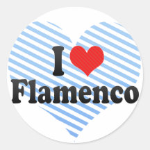 I Love Flamenco Stickers