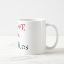 I Love Flamingos Coffee Mugs