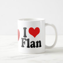 I Love Flan Mug