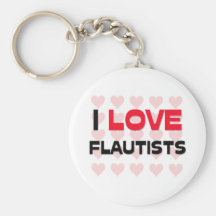 I LOVE FLAUTISTS KEYCHAINS