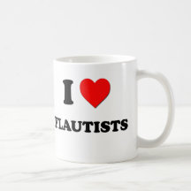 I Love Flautists Mug