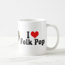 I Love Folk Pop Mugs