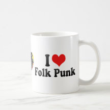 I Love Folk Punk Mugs