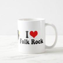 I Love Folk Rock Coffee Mug