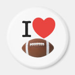 I Love Football Fridge Magnets