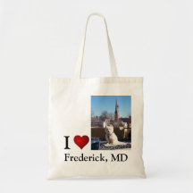 I Love Frederick, MD - Terrier Tote Bag