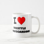 I Love Freestyle Snowboarding Coffee Mugs