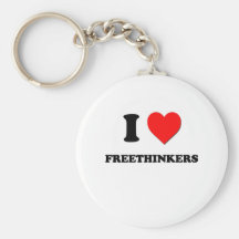 I Love Freethinkers Key Chains