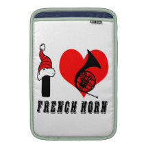 I Love French Horn Design Sleeves For MacBook Air