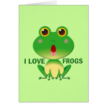 I LOVE FROGS CARDS