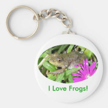 I Love Frogs! Cards, Shirts & Gift Items Key Chains