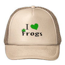 I Love Frogs Hat