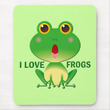 I LOVE FROGS MOUSEPAD