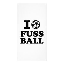 I love Fussball soccer Photo Greeting Card
