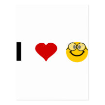 I love Geeks Post Card