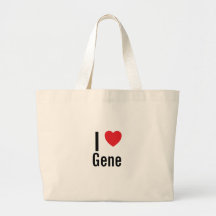 I love Gene Canvas Bag