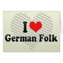 I Love German Folk Cards