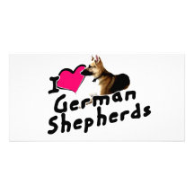 I love German Shepherds! Custom Photo Card