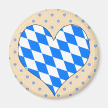 I Love Germany Bavaria Magnet