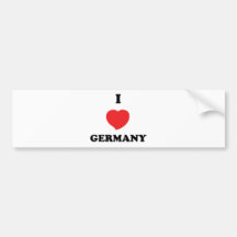 I LOVE Germany Bumper Sticker