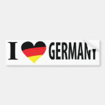 I love germany bumper stickers