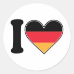 I Love Germany Stickers