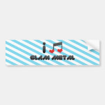 I Love Glam Metal Bumper Sticker
