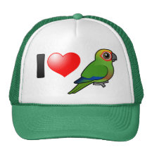 I Love Golden-capped Conures Trucker Hat