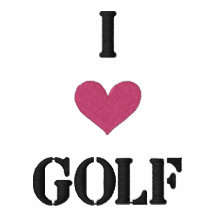 "I LOVE GOLF" SHIRT - Customised EMBROIDERY Polo