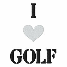 "I LOVE GOLF" SHIRT - Customised EMBROIDERY Polo