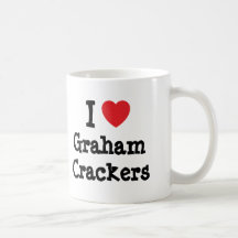 I love Graham Crackers heart T-Shirt Mug