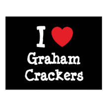 I love Graham Crackers heart T-Shirt Postcard