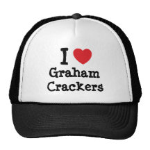 I love Graham Crackers heart T-Shirt Trucker Hats