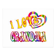 I Love Grandma Postcard