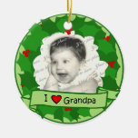 I Love Grandpa Ornaments