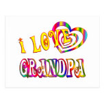 I Love Grandpa Postcard
